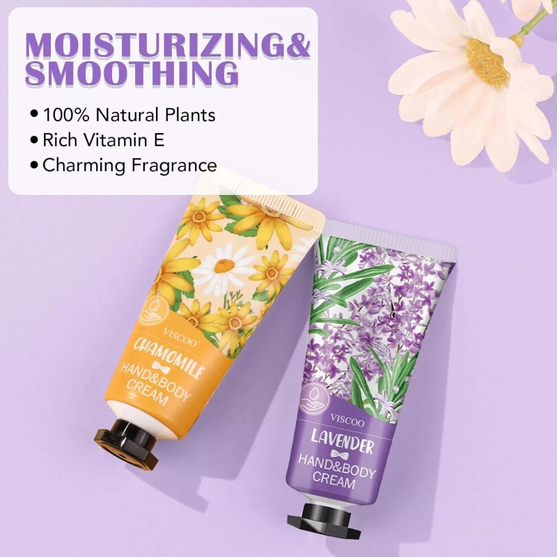 VISCOO 7 Pack Hand Cream Gifts Set For Women,Hand Lotion
