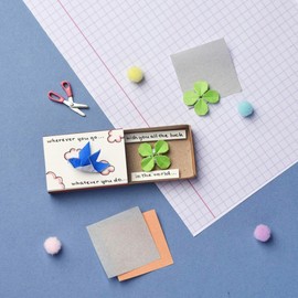 immi Origami Surprise Small Gift in Box (Bird/Lucky Clover)