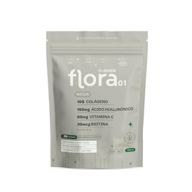 FLORA 01 | Bella | Péptidos de Colágeno con Biotina, Vitamina C y Ácido Hialurónico | Suplemento Alimenticio Natural | Cuidado de Piel, Cabello y Uñas | 30 servicios.