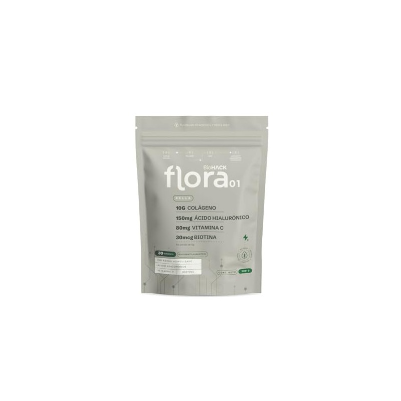 FLORA 01 | Bella | Péptidos de Colágeno con Biotina,