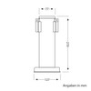 ledscom.de PORU Garden Socket Column for Outdoor Use, 2-Way, Stainless