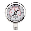 Winters PFQ Series Stainless Steel 304 Dual Scale Liquid Filled