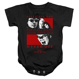 Popfunk The Lost Boys Never Die Unisex Infant Snap Suit for Baby (12 Months) Black