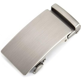 Glamicci Ratchet Belt Buckle, Automatic Slider for Auto Locking Leather Belts 35mm - 1 3/8" Replacement Nickel Free - No Belt Included (105SIL)