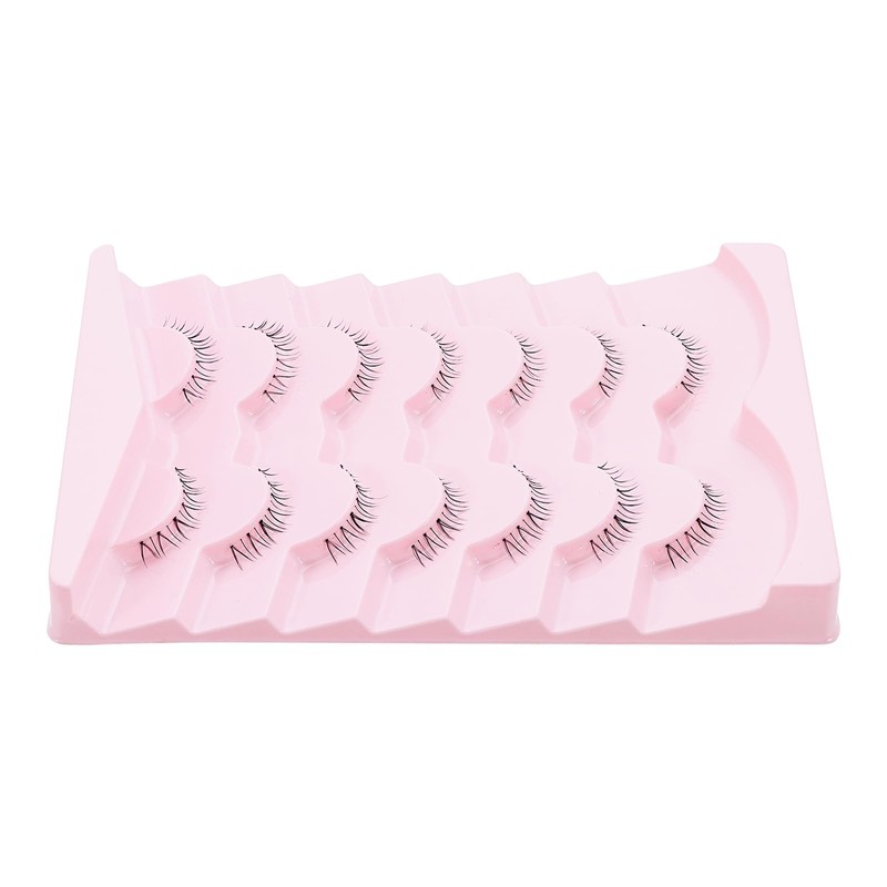 outopen 7 Pairs Bottom Lashes Japanese Manga Style False Eyelashes
