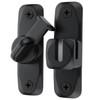 FIREFLYWEB Flip Door Latch Black 180 Degree Heavy Duty Bar