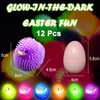 Prefilled Easter Eggs 12pcs Light-up Duckling - Easter Basket Stuffers