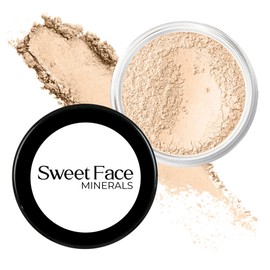 FAIR 1 FOUNDATION (20g Mid Size Sifter Jar) – Mineral Foundation Powder – Soft Matte Finish, Lightweight Long Lasting Coverage – Sweet Face Minerals SPF 30