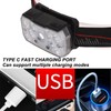 LED Head Light Fixed Focus Sensor Super Bright IPX4 Waterproof