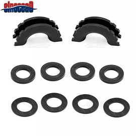 Sinocea0 D Ring/Shackle Isolator Kit, (2) Isolator and (8) Washers For 3/4'' D-Ring Black
