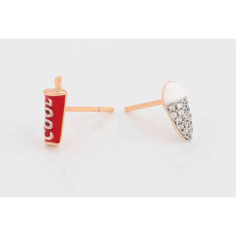 Unbranded Movie Night Soda & Ice-cream Stud Earrings Summer Must