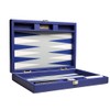 13-inch Premium Backgammon Set - Travel Size - Indigo Blue