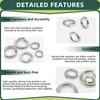Spring Lock Washers, 455 Pcs Split Lock Washers, 304 Stainless
