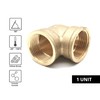 DOJA Barcelona 90° Brass Threaded Fitting 1 Inch 2 x