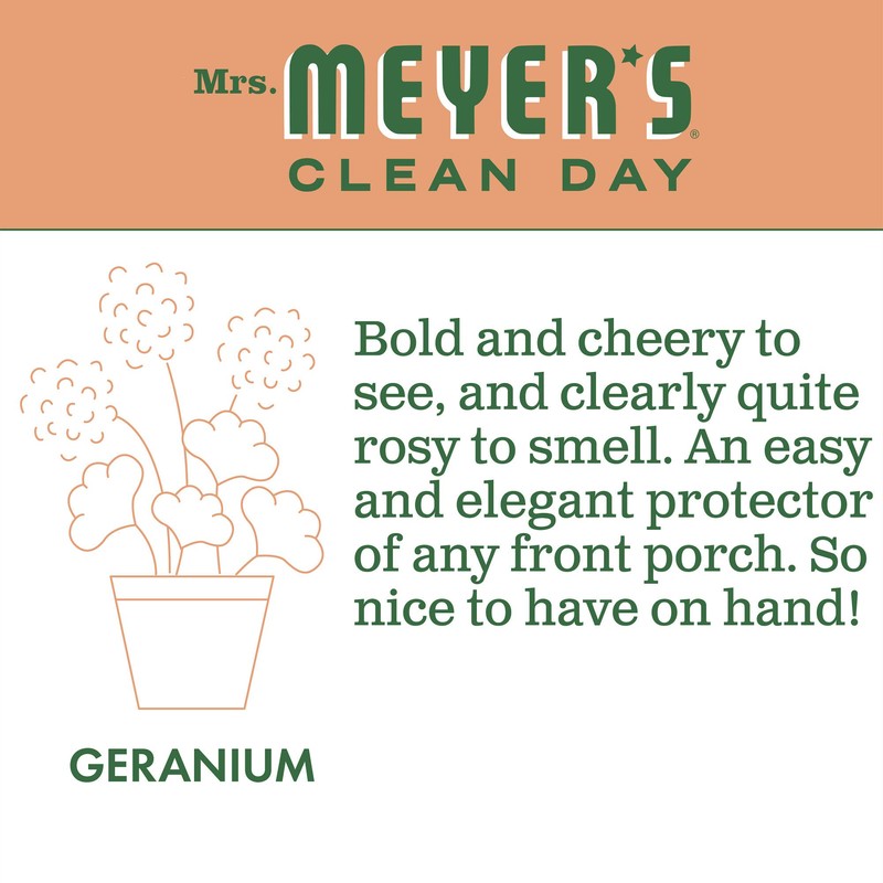 Mrs. Meyer's Liquid Dish Soap Geranium, 16 OZ