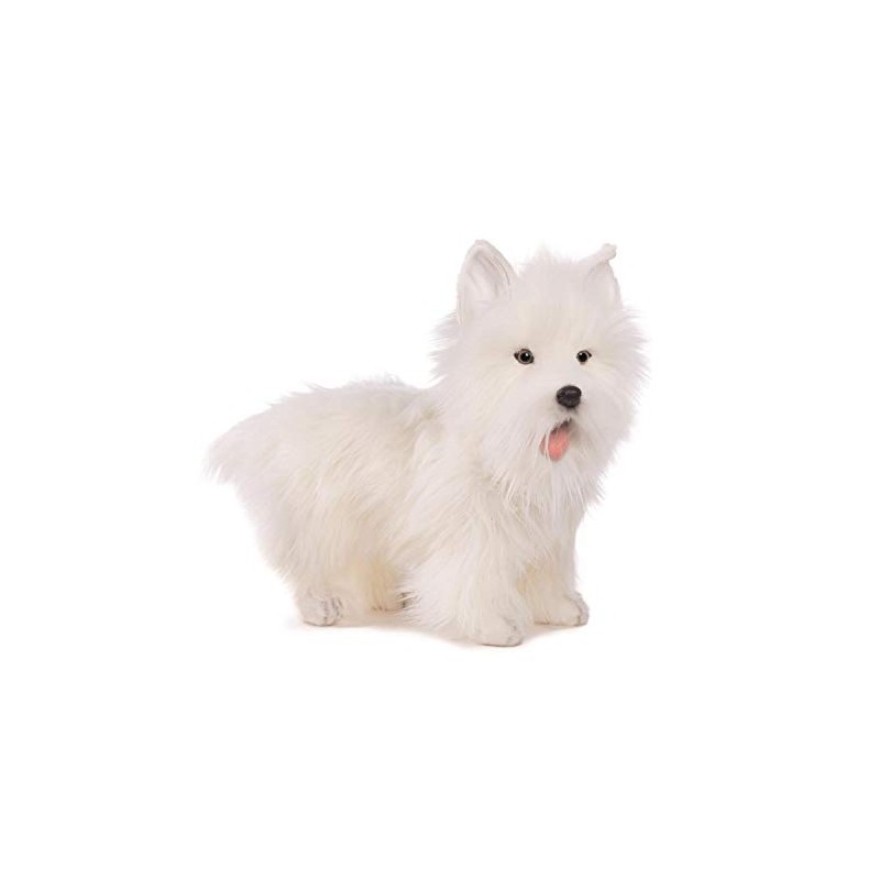 HANSA West Highland Dog Collectible Plush, White, 20"