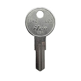 Ilco 1640 Key blank, Larson LD2, Nickel Plated (10-Pack)