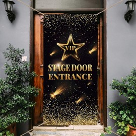 arricraft VIP Party Decorations Door Cover VIP Stage Door Entrance Door Banner Photography Background Star Party Supplies For Wedding Birthday Award Night Party Pack of 1