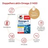 Doppelherz aktiv Omega 3 1400, Integratore con Olio di Pesce,
