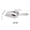 18Oz Metal Ice Scoop Ice Cube Scoop,Ice Scoop,Stainless Steel Ice