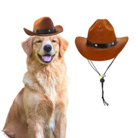 AWOCAN Pet Dog Cowboy Hat Cosplay Cap Puppy Pet Dog Cat Holiday Costume Pet Party Decoration