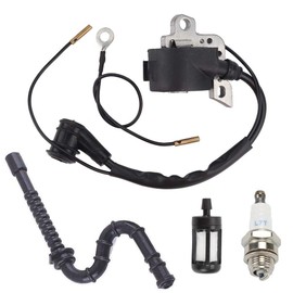 Ignition Coil for 024 026 028 029 034 036 038 039 044 048 MS240 MS260 MS290 MS310 MS360 MS360C MS390 MS440 MS640 Chainsaw Replace 0000 400 1300 with Spark Plug Fuel Filter Fuel Line Kit