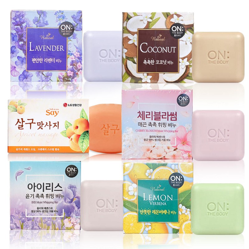 Ombody 온더바디 비누 8개 세트 세수 세안 떼 목욕 비누