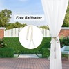 Clothink Outdoor Curtain, Transparent, Weatherproof, 132 x 215 cm with