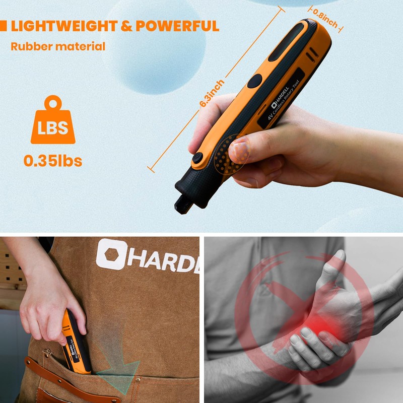 HARDELL Rotary Tool, 4V Mini Cordless Rotary tool Kit con