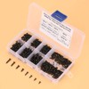 400 Pieces Self-Tapping Screws Assortment Kit Sheet Metal Screw Flat
