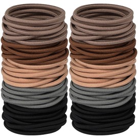 Triko Paquete de 120 Ligas para Cabello, Donas Elásticas para Mujeres y Hombres, Ligas para Cola de Caballo sin Maltratar el Cabello, Bandas para el Cabello, Ligas para Cabello Niña