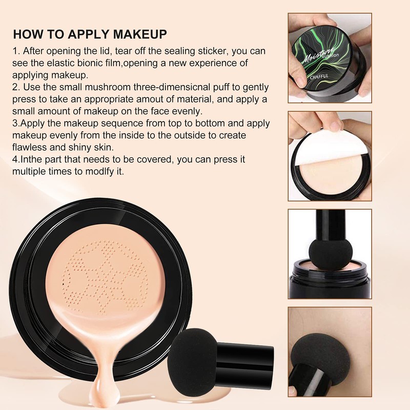 Mushroom Head Air Cushion CC Cream, Moisturizing Concealer Cream, Moisturizing