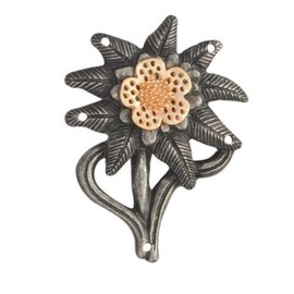 Pin Pins Edelweiss Pin for Men and Women Edelweiss Hat Pin Vintage Icon Pin Badge for Hat Gift for Military Enthusiasts, Metal