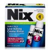Nix Lice Killing Crème Rinse Family Pack, 2 oz Nix