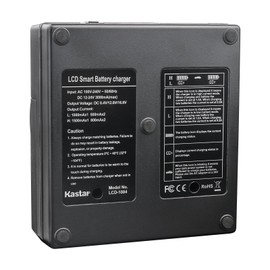 Kastar LCD Dual Smart Fast Charger for SSL-JVC50, SSL-JVC70, SSL-JVC75, BN-S8I50, LC-2J, AA-S3602I, TC-400-JVC650, TC-400-JVC650-TDM, TC200JVC600, TC200JVC600TDM and GY Series Camcorders