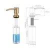 BZOOSIU Kitchen Sink Soap Dispenser, Built in Soap Dispenser Kitchen