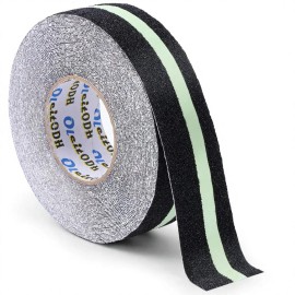 Anti Slip Traction Tape Glow Dark Dark Green Stripe 2In/3in/4in X 60ft High Traction Waterproof EVA Material Double SidedColor: Luminescent, Length: 60 ft, Size: 3 in x 60 ft, Width: Standard