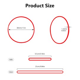 Rubber Bands Red Rubber Elastic Bands 400PcsThick Natural Rubber Bands Heavy Duty Strong Elastic Bands for Tie Dye, Hair Home, Pens, Crab,Catapults, Bills, Bank Paper, Office Supplies(38mm)