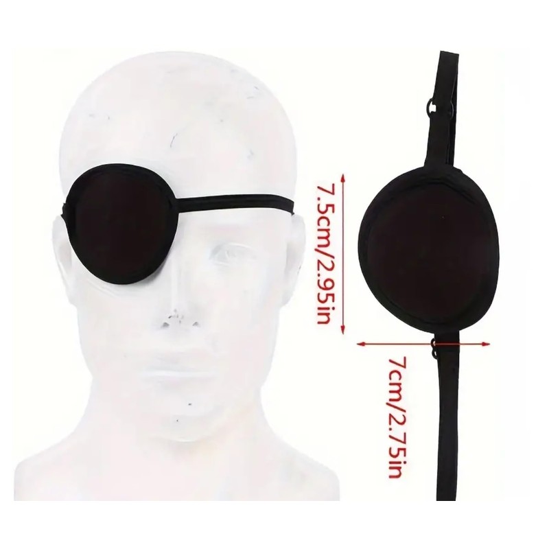 HAYATEC Concave Eye Patch Foam Groove Washable Eyeshades Adjust Strap