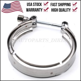 HAOTOM For 1999-2010 Ford 6.0L 7.3L Powerstroke Exhaust to Turbo Inlet V-Band Clamp
