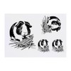 4 x 'Guinea Pig Munching On Hay' Temporary Tattoos -