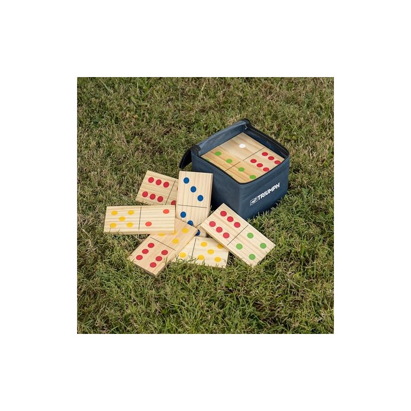 Triumph EE. UU. Domino Set, 28 pieza Madera Lawn Talla