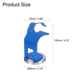 sourcing map MIG Welding Torch Holder with Magnetic Base Welding Gun Stand for MIG Torch Welding Gun Plasma Cutting Torch, Blue