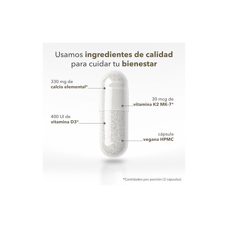 VIZANA NUTRITION | Citrato de Calcio en Cápsulas HPMC Vegetarianas