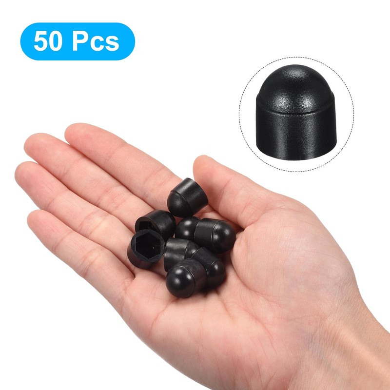 sourcing map Pack of 50 Protective Caps for Nuts Made