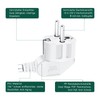 Pack of 2 Schuko Plugs, IP20 Schuko Plug for Indoor