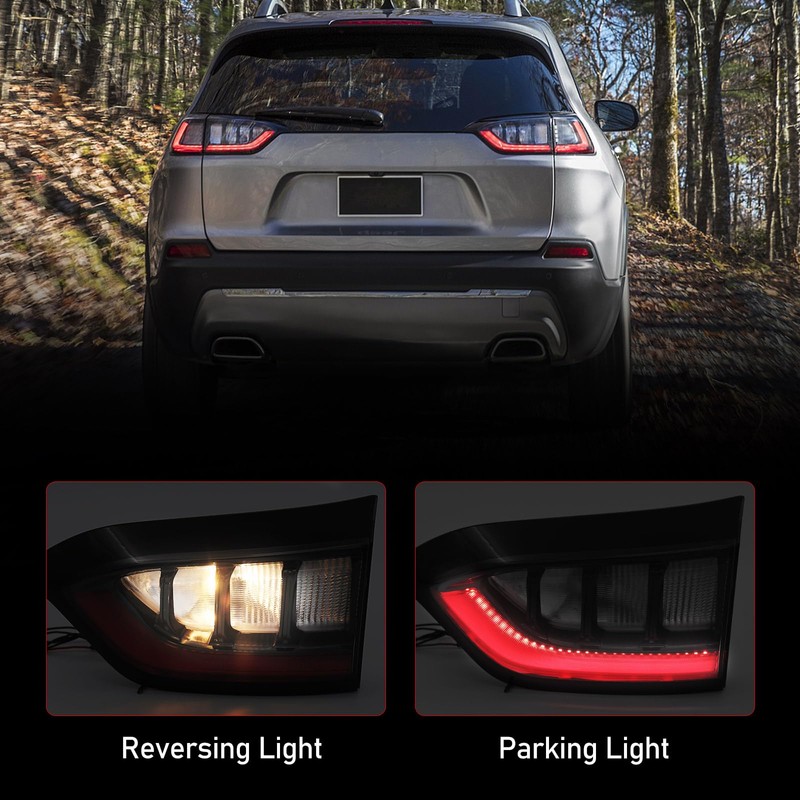 Huray Tail Light for Jeep Cherokee 2019-2023 OE LED Brake