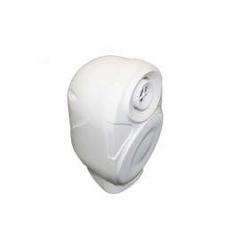 One Piece 4" All-Weather 2-Way, Bookshelf/Wall-Mount/Corner-Mount Speaker 4-inch 2 Way 8 Ohm/70v Commercial Indoor/Outdoor Speaker White OS-A402WH