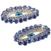 YYlingx 5PCS Blue Rhinestone Patches, Handmade Beaded Rhinestones Evil Eye