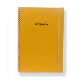 Ankush A5 Twinwire Wiro Bound Pastel Notebook Ruled Paper Pad Notes (Orange)